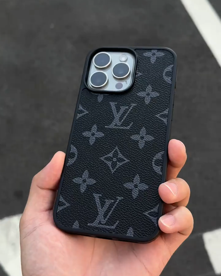 路易威登荔枝紋皮質手機殼